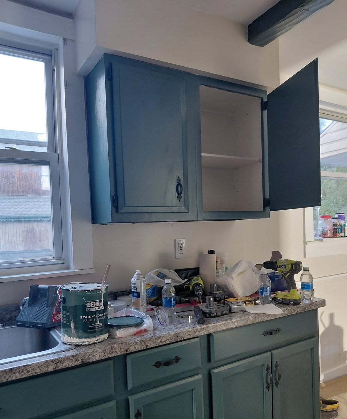 Custom kitchen cabinet remodel with new hardware by Behari LLC in New Jersey